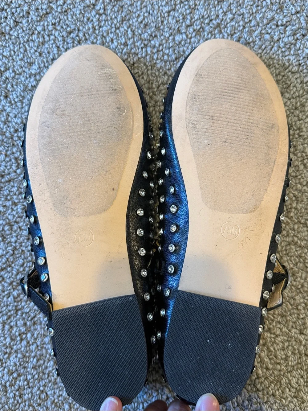 House of Harlow 1960 Flashy Studded Ballerina Flats Size 7.5
